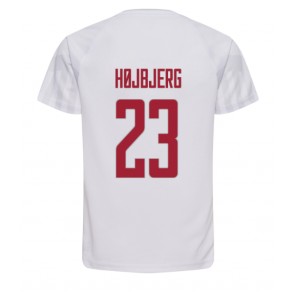 Danmark Pierre-Emile Hojbjerg #23 Bortatröja VM 2022 Kortärmad